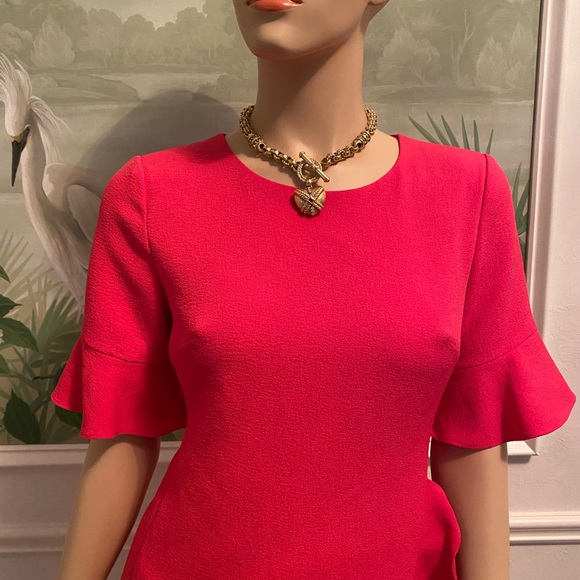 KARL LAGERFELD. Crêpe ruffled dress great condition - Picture 4 of 6